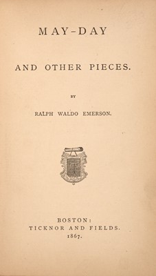 Lot 159 - EMERSON, RALPH WALDO
May-Day and Other Pieces.