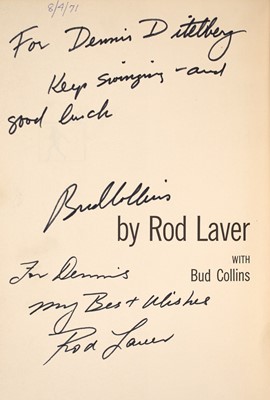 Lot 97 - [TENNIS]
Two books signed by tennis greats.