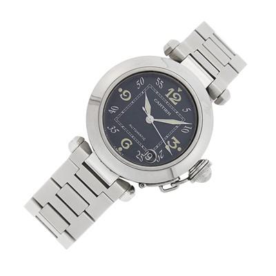 Lot 58 - Cartier Stainless Steel 'Pasha C' Wristwatch, Ref. W3104