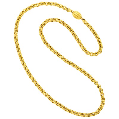 Lot 8 - Long Gold Chain Necklace