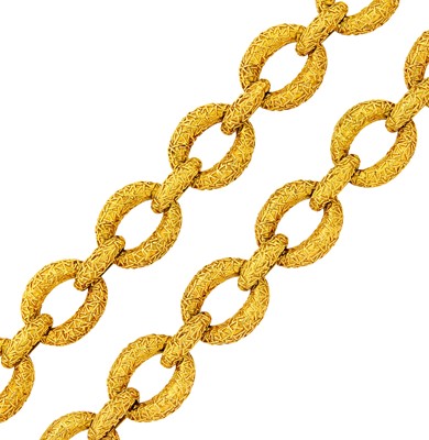 Lot 172 - Van Cleef & Arpels Pair of Gold Bracelets/Necklace Combination