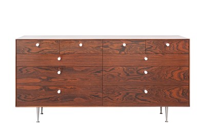 Lot 1064 - George Nelson for Herman Miller Rosewood Thin Edge Double Chest of Drawers