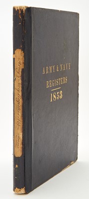 Lot 53 - The 1853 Army & Navy Registers, with mounted signature of Jefferson Davis