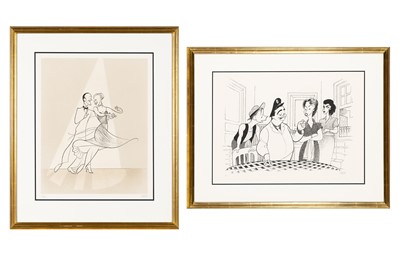 Lot 5210 - Fred Astaire and Ginger Rogers by Hirschfeld