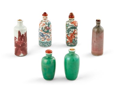 Lot 12 - A Group of Chinese Porcelain Snuff Bottles