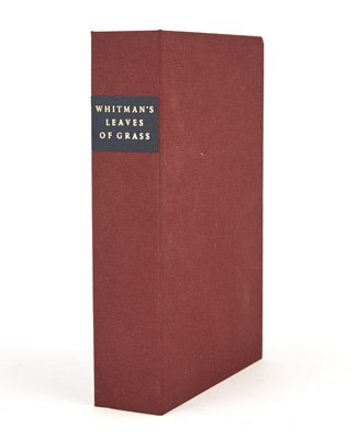 Lot 232 - Leaves of Grass, inscribed by Whitman to the engraver of a well-known portrait