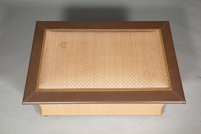 Lot 184 - Leather Upholstered Storage Ottoman