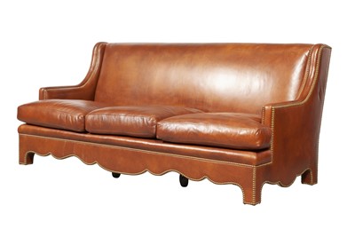 Lot 172 - Leather Upholstered Sofa