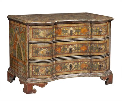 Lot 168 - German Baroque Painted Commode