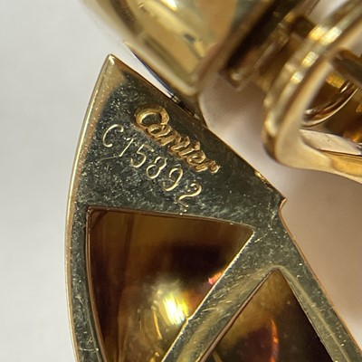 Lot 39 - Cartier Pair of Gold Doorknocker Earrings