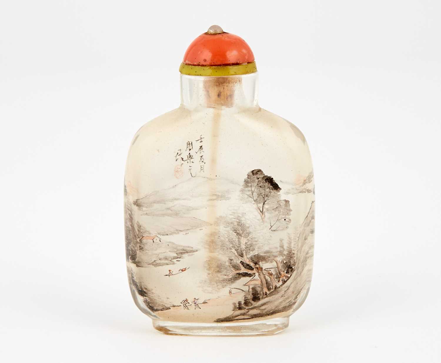Lot 10 - A Chinese Inside-Painted Glass Snuff Bottle by Zhou Leyuan