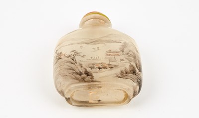 Lot 10 - A Chinese Inside-Painted Glass Snuff Bottle by Zhou Leyuan