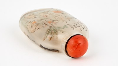Lot 1 - A Chinese Inside-Painted Glass Snuff Bottle by Ye Zhongsan