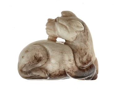 Lot 21 - A Chinese Jade Carving of a Mystical Beast