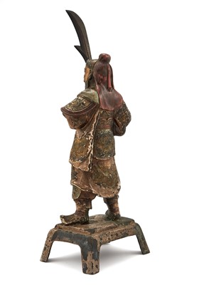 Lot 108 - A Chinese Bronze Figure of Guandi