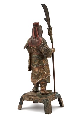 Lot 131 - A Chinese Bronze Figure of Guandi