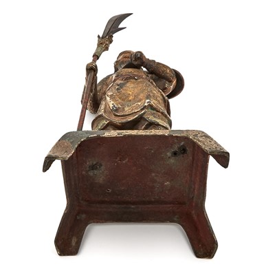 Lot 131 - A Chinese Bronze Figure of Guandi