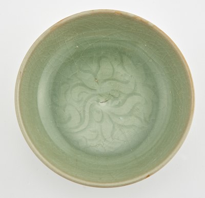 Lot 327 - A Chinese Celadon Glazed Dish