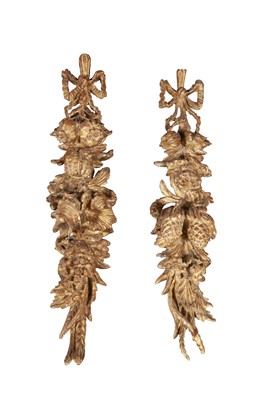 Lot 171 - Pair of Giltwood Wall Appliques