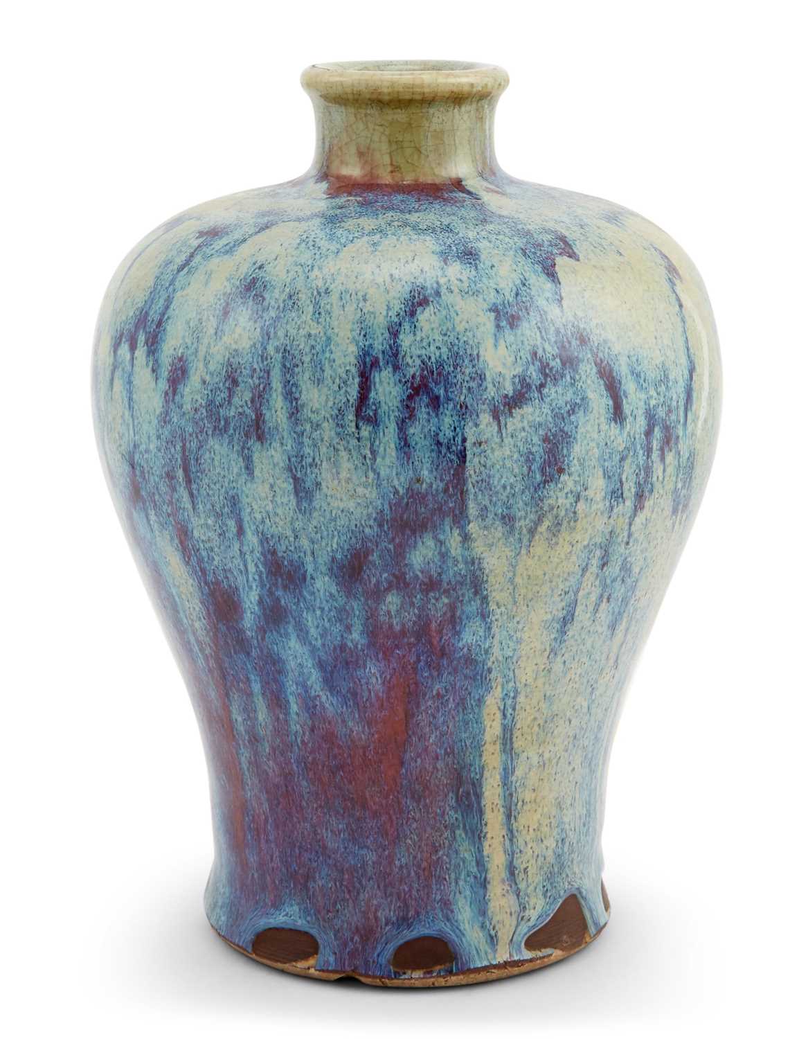 Lot 200 - A Chinese Flambe-Glazed Porcelain Meiping