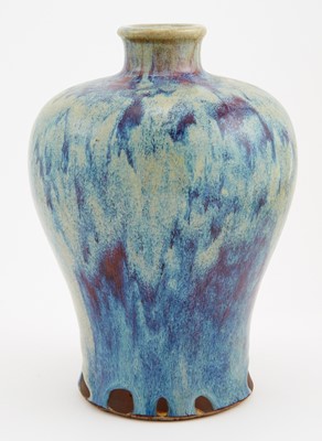 Lot 200 - A Chinese Flambe-Glazed Porcelain Meiping