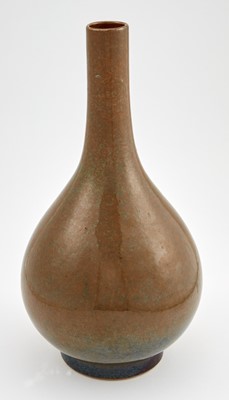 Lot 206 - An Unusual Chinese Brown Flambe Bottle Vase