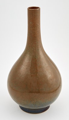 Lot 206 - An Unusual Chinese Brown Flambe Bottle Vase