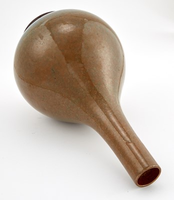 Lot 206 - An Unusual Chinese Brown Flambe Bottle Vase