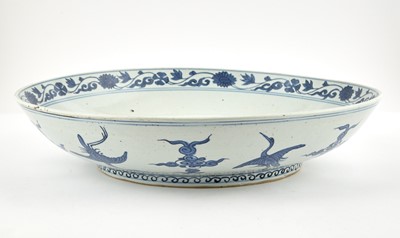 Lot 325 - A Large Chinese Blue and White Porcelain Charger