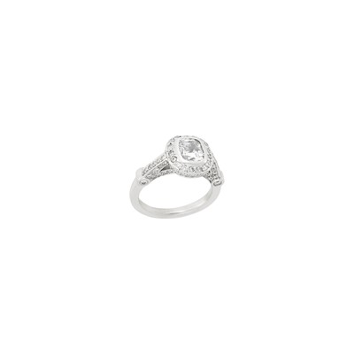 Lot 55 - White Gold and Diamond Ring