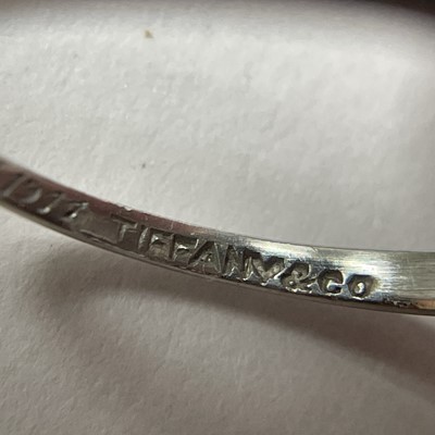 Lot 160 - Tiffany & Co. Platinum and Diamond Ring