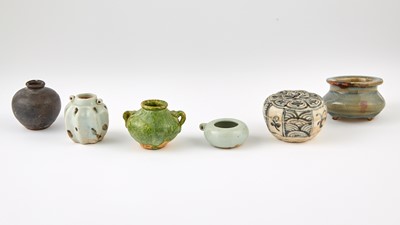 Lot 328A - A Group of Diminutive Chinese Glazed Vessels