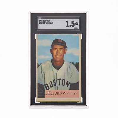 Lot 1010 - Baseball 1954 Bowman Ted Williams #66 SGC FR 1.5