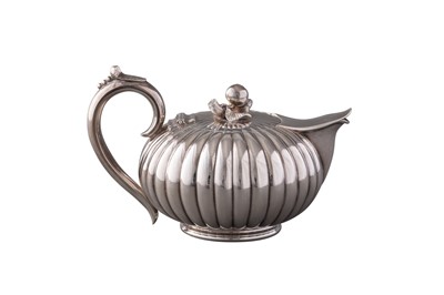 Lot 1097 - Boston Silver Bachelor's Teapot
