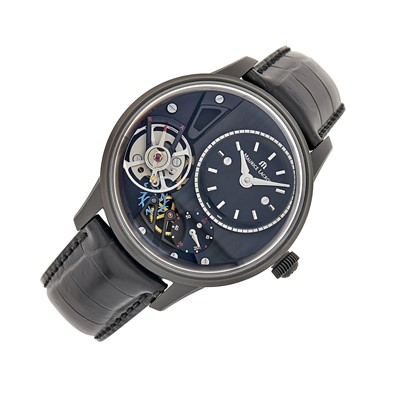 Lot 1031 - Maurice LaCroix Gentleman's Titanium 'Masterpiece Gravity Limited Edition 134/150' Wristwatch, Ref. MP6118
