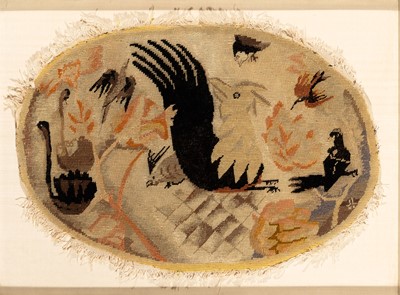 Lot 146 - Needlework Fragment of Birds