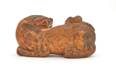 Lot 76 - A Chinese Soapstone Carving of a Buddhist Lion