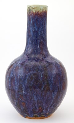 Lot 381 - A Chinese Flambe Glazed Porcelain Bottle Vase