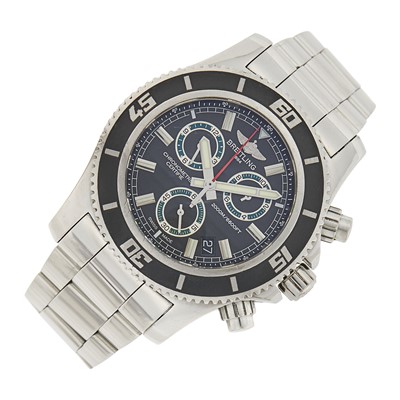 Lot 1036 - Breitling Gentleman's Stainless Steel 'Superocean' Chronograph Wristwatch, Ref. A73310
