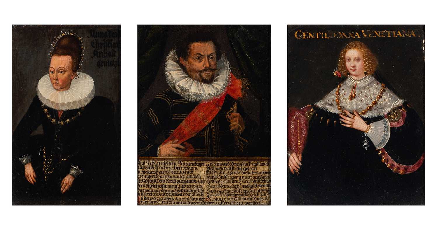 Lot 512 - Three Small Portraits