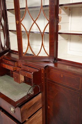 Lot 1038 - Federal Inlaid Mahogany Gentleman's Secretary