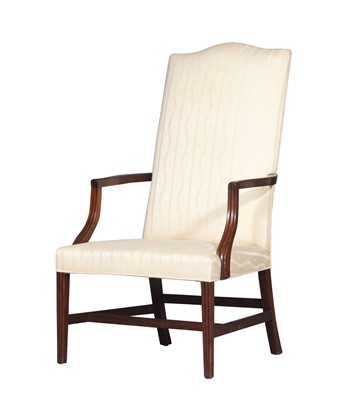 Lot 1037 - Federal Mahogany Lolling Chair