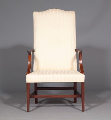 Lot 1037 - Federal Mahogany Lolling Chair
