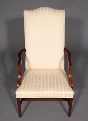 Lot 1037 - Federal Mahogany Lolling Chair