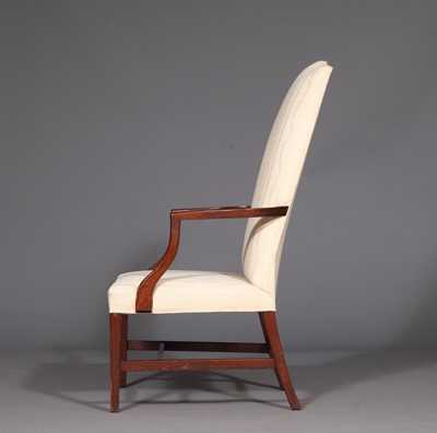 Lot 1037 - Federal Mahogany Lolling Chair