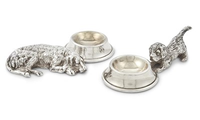 Lot 1257 - Pair of Novelty Silver-Plated Open Salts
