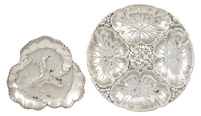 Lot 1041 - Two American Sterling Silver Floriform Dishes