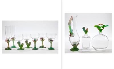 Lot 1276 - Group of Daum Glass and Pate-de-Verre Glasses...