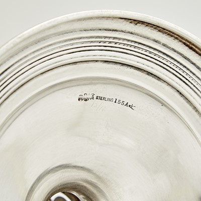 Lot 181 - Gorham Sterling Silver and Glass Floor Vase