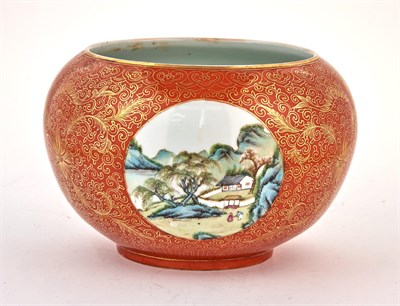 Lot 96 - A Chinese Enameled Porcelain Alms Bowl